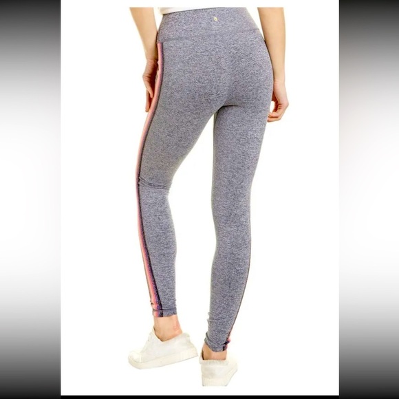 Spiritual Gangster Pants - Spiritual Gangster Essence Stripe Legging High Waist Gray Athletic Workout Sz XS
